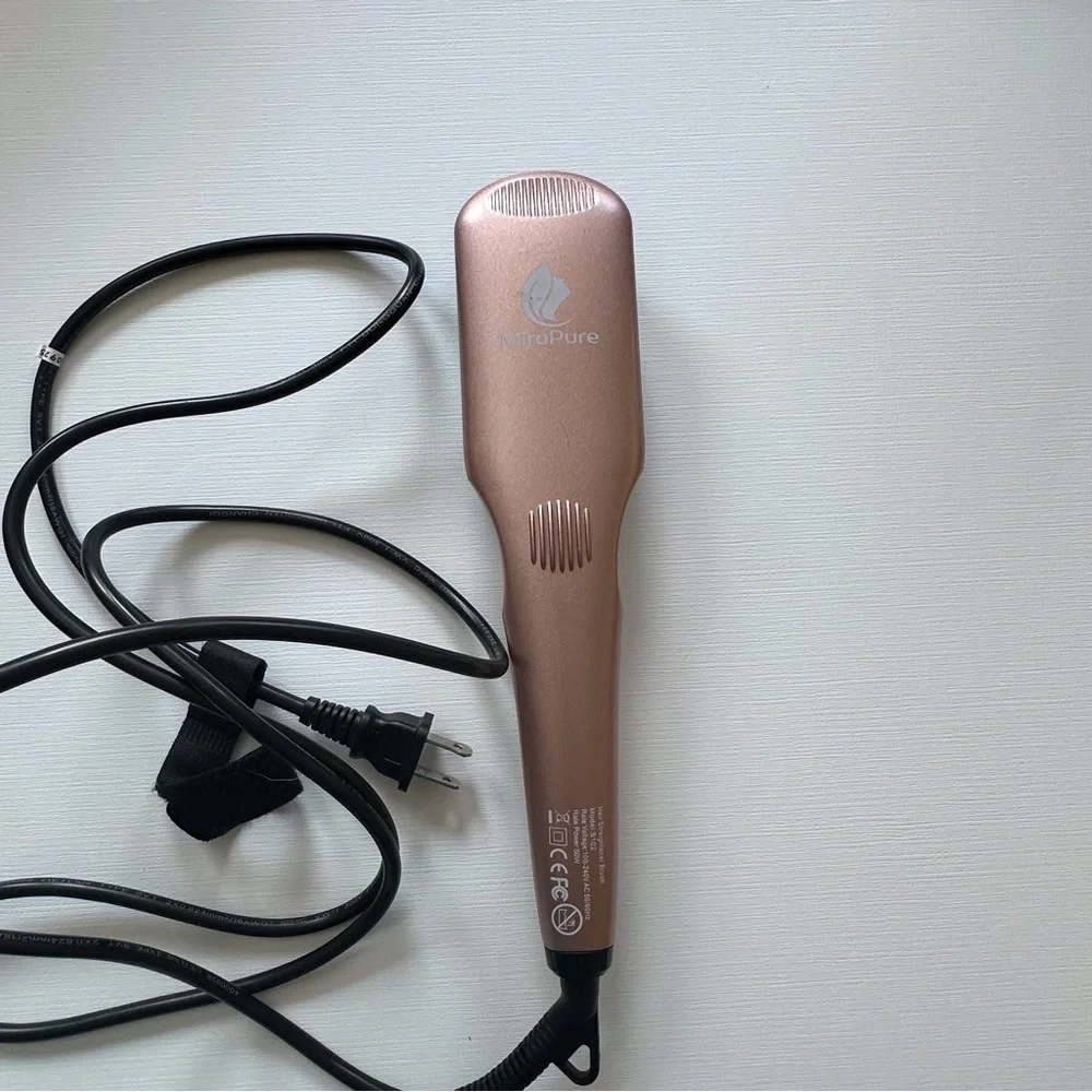 Miropure Hair Straightener Heat Brush Model S102‎ Auto Temp Auto Off Function